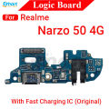 Charging Logic Board For Realme Narzo 50 50a 50a Prime 50i 50i Prime 4G 5G Charging Port USB Plug PCB Dock Connector Spare parts. 