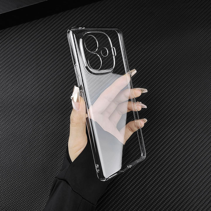 Vivo%20IQOO%20Z9%20Turbo%205G/iQOO%20Z9%20Turbo+/vivo%20Y200%20GT%20Premium%20Silicone%20Case%20Crystal%20Clear%20Soft%20TPU%20Ultra-Thin%20Transparent%20Flexible%20Protective%20Mobile%20Phone%20Back%20Cover%20-%20Image%203