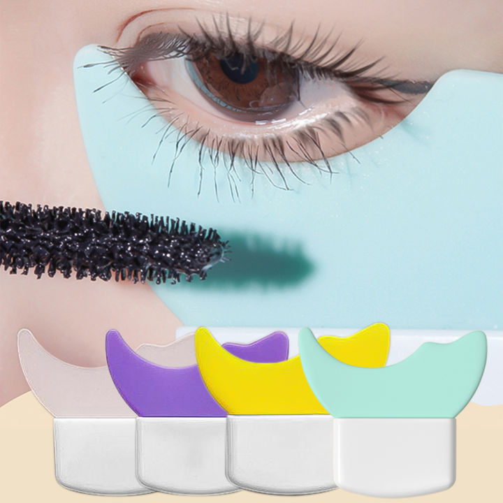 1pcs Eye Makeup Aid Multifunctional Silicone Mascara Makeup Stencils Professional Eye Makeup Assistant Beauty Tool
