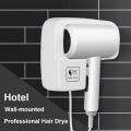 Wall Mounted Hair Dryer Professional Hair Dryers Hotel Bathroom Constant Temperature Blow Dryer with Holder Base Free Punching.
