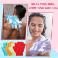 Shower Scrub Gloves Resistance Body Massage Sponge Wash Skin Exfoliator Exfoliate Mitt Glove for Peeling 1 Piece Bath Gloves - bath sponge - NR Mart-2024. 