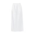 Women s Anti-Static Half Slip Underskirt for Under Dresses Solid Color Elastic Waist Inner Lining Long Skirt.