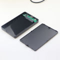 Plastic Black USB 3.0/2.0 SATA HDD Enclosure 2.5 inch 2.5 Serial Port Hard Drive Disk Case Mobile External For PC laptop +Cable. 
