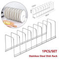 Stainless Steel Kitchen Organizer Dish Rack Household Kitchen Drainage Rack Cooking Dish Pan Cover Stand Kitchen Accessories. 
