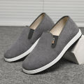 Mugwort cloth shoes corduroy suede old Beijing cloth shoes men's slip-on single shoes breathable wholesale breathable black cloth shoes men's shoes. 