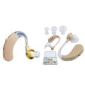 Rionet Rechargeable Hearing Aid Rionet Mini Rechargeable BTE Hearing Aid Volume Control EU Plug (Beige.