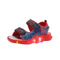 Disney Marvel Boys Girls Spider-Man Princess Led Light Up Luminous Sports Sandals Summer Kids Sandals Non-slip Toddler Shoes.