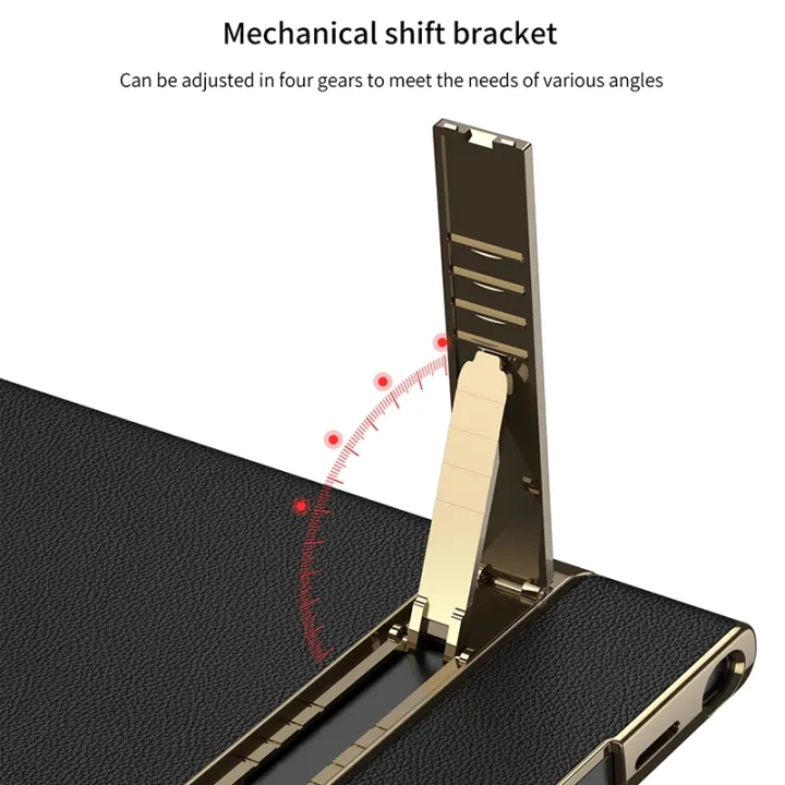 GKK%20Triumph%20Ultra-Thin%20Plain%20Leather%20Phone%20Case%20with%20Holder%20For%20Samsung%20Galaxy%20S24%20Ultra%205G%20-%20Image%206