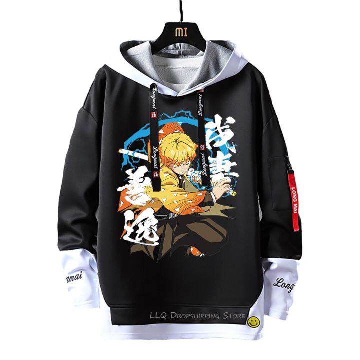 Kimetsu%20No%20Yaiba%20Sweatshirts%20Anime%20Two%20Piece%20Hoodies%20Nezuko%20Ribbons%20Letter%20Print%20Hoodie%20Demon%20Slayer%20Patchwork%20Sweatshirt%20-%20Image%204