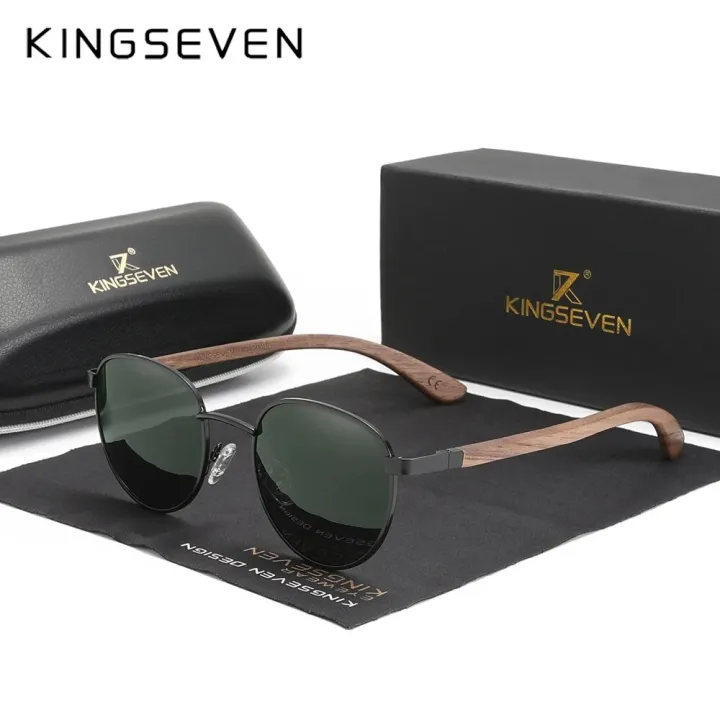 KINGSEVEN%20Round%20New%20Sunglasses%20Wooden%20Polarized%20UV400%20Protect%20Glasses%20HD%20TAC%20Lens%20For%20Men%20Women%20Handmade%20Gift%20Eyewear%20-%20Image%207