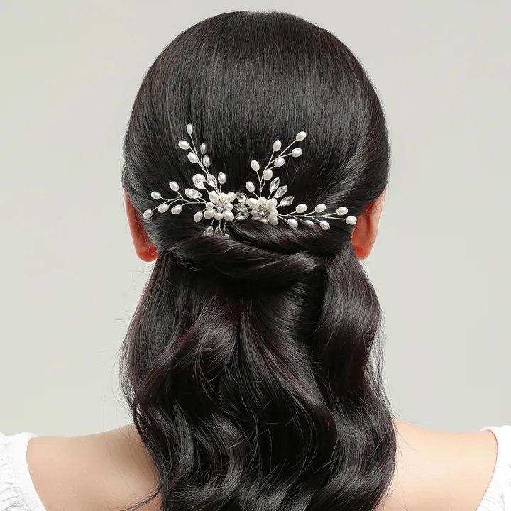 Ebay%20cross-border%20source%20Korean%20bridal%20handmade%20pearl%20crystal%20hairpin%20pins%20U-clamp%20wedding%20headwear%20-%20Image%203