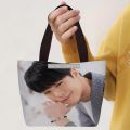 Astro Moonbin Print Handbag Women Casual Linen Totes Underarm Top Handle Bag Lady Shopping Lunch Travel Bags. 
