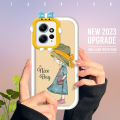 DEL for Redmi Note 12 4G Back Cover Lovely Girl Phone Case Monster Lens Camera Protection Mobile Cover. 