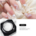 Myyeah 5ml 3D Painted Embossed Gel No-wash Black White Nail Art Plaster Nail Gypsum Drawing Gel Nail UV Gel DIY Makeup Tool.