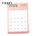 Transparent Calculator 8-digit Solar Power Calculator for Home School Office Use Transparent Display Buyers' Choice High-quality Abs Plastic Calculator. 