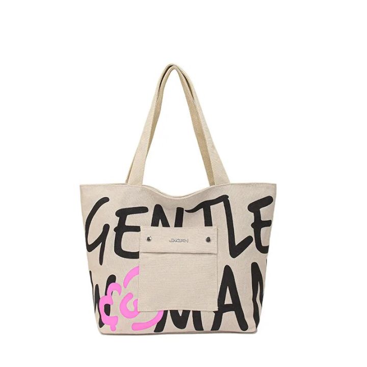 Simple%20Versatile%20Canvas%20Handbag%20Personalized%20Letter%20Printed%20Shoulder%20Bag%20Fashionable%20Large%20Capacity%20Commuter%20Tote%20Bag%20-%20Image%207