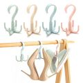 Space-saving bag Clothes rack holder Clothes rack Hanger 360 degree Swivel shoes 2pcs.