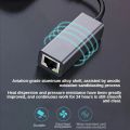 USB Type-c To RJ45 100/1000Mbps Lan Internet Cable Aluminum USB Type C Ethernet Adapter Network Card For MacBook Laptop PC. 