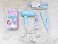 Mini hair dryer , Mini hair straightener and hit protection spray Combo.