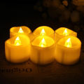 Artificial fire LED candle Golden 6 piece for home decoration. 