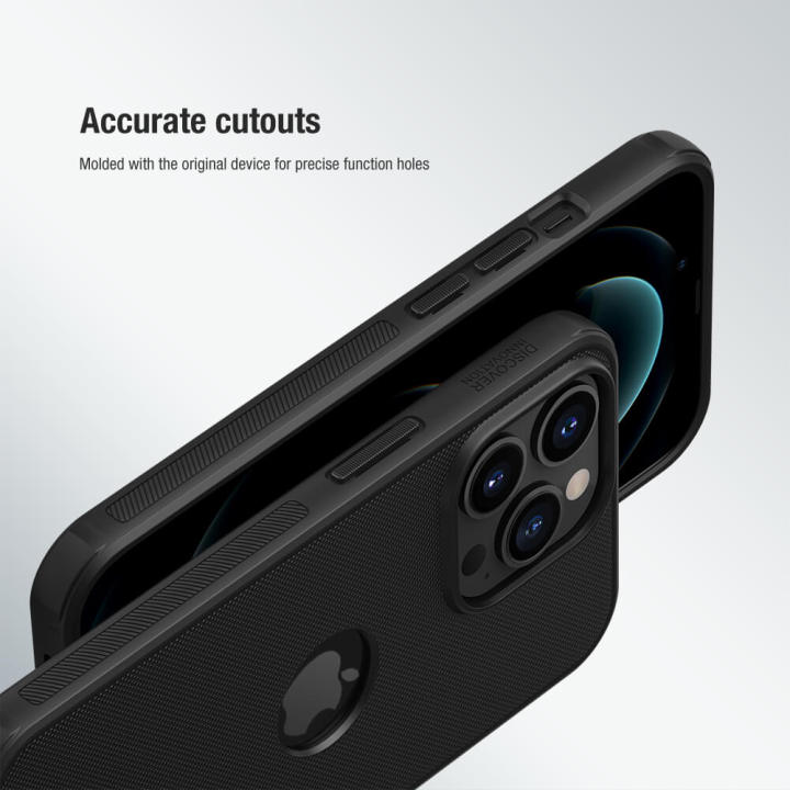 Nillkin%20(%20Apple%20iPhone%2013%20Pro%20)%20Hard%20PC%20+%20TPU%20Case%20for%20Apple%20iPhone%2013%20Pro%20Phone%20Cases%20Luxury%20Frosted%20PC%20+%20TPU%20Hard%20Protection%20Back%20Cover%20with%20logo%20cutout%20-%20Black%20-%20Image%206