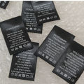 50PCS In stock Black Satin Care Label Washing Labels Cotton/Silk/Cashmere/Wool/Linen/Polyester/Chiffon Print Cloth Labels Amour zii.