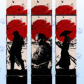 Samurai Hanging Scrolls Canvas Prints Pictures Japanese Anime Wall Artwork Paintings Home Decor Modular Posters For Living Room. 