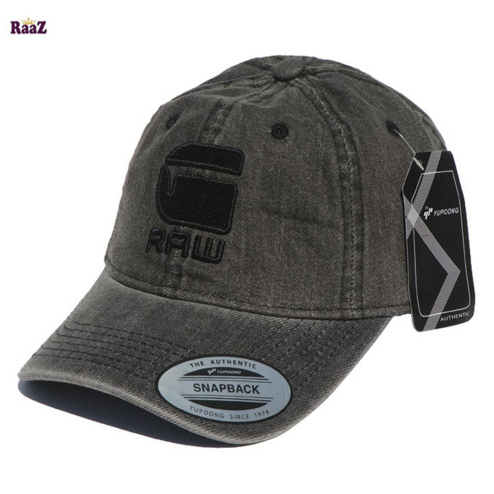 RAW Grey Washed Denim Cap