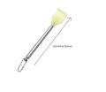 Plastic head stainless steel fourth section of telescopic itching scratching back itching rake does not ask for the elderly to massage and scratch device. 