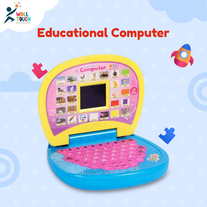 Educational Computer And Learning Abcd, Words and Number Battery Operated Kids Laptop With Led Display And Music