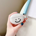 Suitable for Oppo Enco X2 earphone protective case,3D Cute Cartoons smiley face transparent TPU headphone Case for oppo enco x2 Wireless Bluetooth charging bag. 
