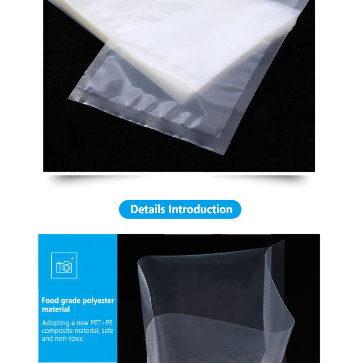 GC%20100pcs%20Transparent%20Vacuum%20Sealer%20Bags%20Food%20Grade%20Materials%20Food%20Packaging%20Bag%20Great%20For%20Food%20Storage%20-%20Image%203