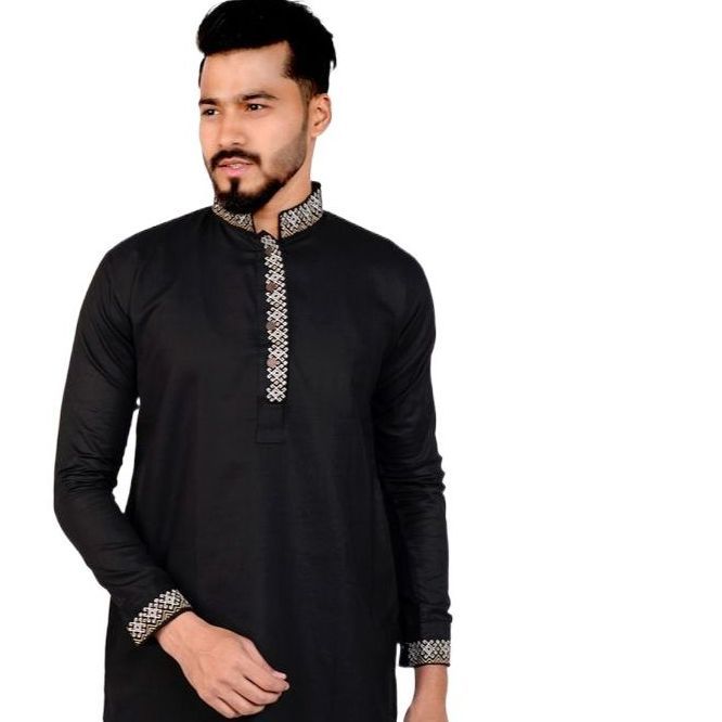 EFG%20LUXURY%20PANJABI%20(Arabian%20Nights)%20Embroidery%20Collar%20Placket%20100%25%20Cotton%20Fabric%20-%20Image%204