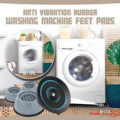 NR Mart - 4 Piece Anti-Vibration Foot Pad Washing Machine Rubber Mat Anti-Vibration Pad Dryer Non-Slip Universal Fixed Washing Machine Stand.