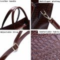 Crocodile Print Women Handbags Purse Tote Bags Adjustable Strap Top Handle Bag Large Capacity Crossbody Bags Work Travel Gift. 