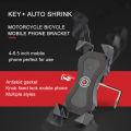 Bicycle Motorcycle Phone Mount Aluminum Bike Phone Holder with Retractable Button for Mountain Bike Road Bicycle Motobike for 4-6.5inch Cellphone. 