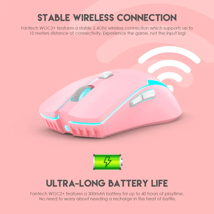 FANTECH%20WGC2%20VENOM%20II%20VIBE%20%202.4G%20Wireless%20Gaming%20Mouse%20Pixart%203212%202400DPI%20RGB%20Rechargeable%20Mouse%20Ergonomic%20Mice%20Gaming%20Gammer%20For%20Laptop%20PC%20Pink%20-%20Image%204