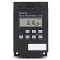 30A Load 7 Days Programmable Digital TIMER SWITCH Relay Control 220V Timer Black.