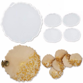PDTYMWNG Silicone Resin , 2 Pcs Resin Tray Mold + 8 Pcs Coaster , Tray , Tray and Coaster Epoxy Set.