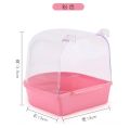 【3C VictoryEagle】Bird Parrot Bathing Tub Shower Box Hanging Cage Decor.