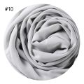Solid Color Hijab for Women Soft Chiffon 36 Colors Fashion Comfort Long Scarf Elegant Headscarf Breathable Wrap Scarves ASD88. 
