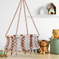 Dolna | High Quality Handmade Soft Mesh Support Jute Baby Cradle | Dolna for Babies - Can be used indoors or outdoors. 