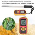 Nax Lcd Moisture Meter Gm640 Portable Digital Grain Temperature For Wheat Rice Corn Bean. 