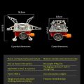 Portable Camping Stove with free gas can - Compact And Convenient Solution For Outdoor Cooking Adventures. 