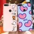 For Huawei Y7 Prime 2018 Lovely Printing Macaroon Silicone Soft Phone Case Back Cover For Huawei Y7 (2018) Y7Prime LDN-LX3 LX2. 