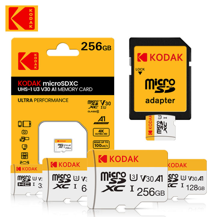 Original%20KODAK%20Memory%20Card%2064GB%20128GB%20256GB%20U3%204K%20Micro%20SD%20Card%2032GB%20SDHC%20UHS-I%20C10%20A1%20V30%20TF%20Trans%20Flash%20Microsd%20-%20Image%202