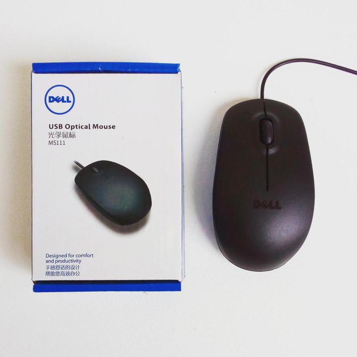 Mouse Con Cable Usb Óptico Dell Ms111-l 09rrc7 Mouse Con Cable Usb Óptico Dell Ms111-l 09rrc7