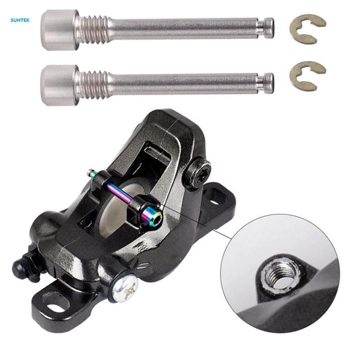 2Pcs Bike Disc Brake Bolts Brake Clamp Bolt Titanium Bolt Durable Portable Fittings 3mm Brake Lever Screws M4 Thread Alloy Bike Brake Screws