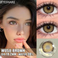 New Wusu Brown Color Contact Lens with Regular Lens Kit Box For Men & Women.1 pair Wusu Color contact lens for eye makeup and  fashion cosmetics .Wusu Series Color Contact lens #Wusu. 