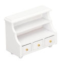 Doll House Miniature Cabinet, Mini Cabinet Harmless Beautiful Stylish Gorgeous Composite Wood Well Workmanship with Drawers for Bathroom.